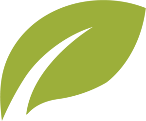 leaf icon - represents agriculture, horticulture, healthy plants, farming, ecology and the environment