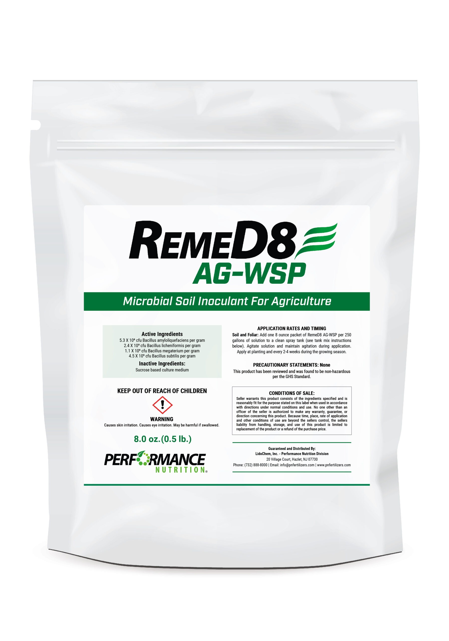 Remed8 Soil Inoculant, RemeD8 WSP