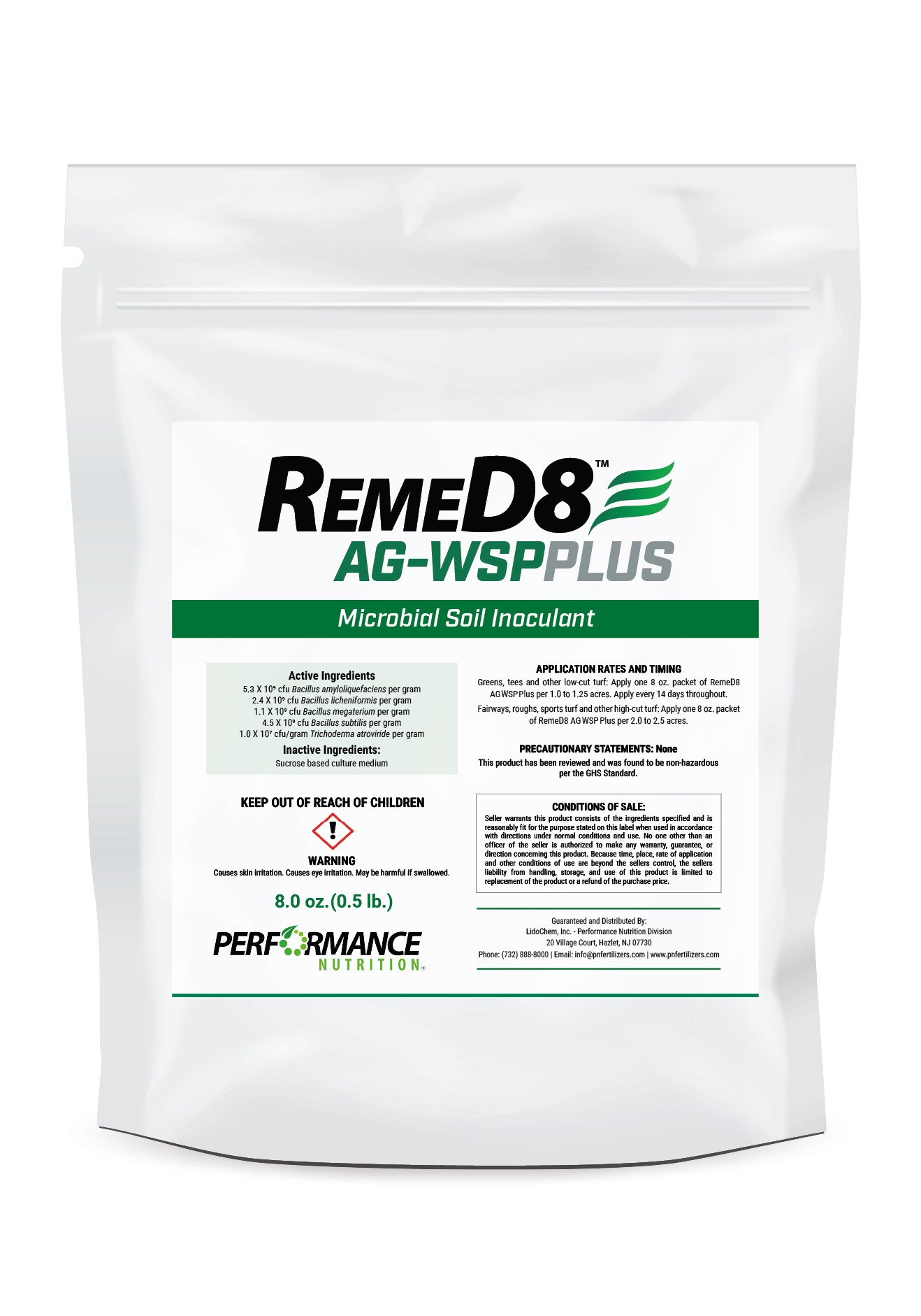 Remed8 Soil Inoculant, RemeD8 WSP